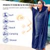 Catalonia Microfiber Surf Poncho, Hooded Changing Towel for Adults view 4