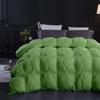 1 PC Comforter Set Luxurious Quality Cotton Fill 500 GSM Pinch Pleated Comforter All-Season Silky Soft Comfortable Baffle+Pinch Pleat Comforter Set Oversized King Size-Sage view 2