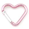 Lind Kitchen 10pcs Heart-Shaped Aluminum Snap Hook Clip Key Holder, Keychain Clip (Light Pink) view 3