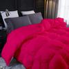 1 PC Comforter Set Luxurious Quality Cotton Fill 500 GSM Pinch Pleated Comforter All-Season Silky Soft Comfortable Baffle+Pinch Pleat Comforter Set Twin/Twin XL Size-Hot Pink view 3
