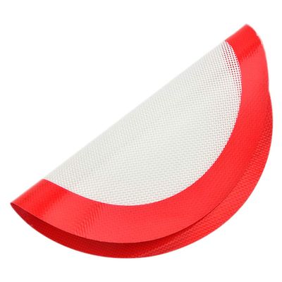 1pc - Round Barbecue Mat Glass Fiber Baking Sheet for Household Camping and Oven Use for Grilling Steak Pizza Cookies and More
