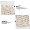 Cabilock 1pc Woven Storage Basket for Home Organization Beige Cloth Container for Snacks Toys and Sundries Stylish for Bedroom Living Room and Closet view 3