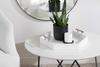 Kate and Laurel Lipton Modern Hexagon Tray, 18 x 18, White and Silver, Decorative Tray for Storage and Display view 2