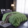 1 PC Comforter Set Luxurious Quality Cotton Fill 500 GSM Pinch Pleated Comforter All-Season Silky Soft Comfortable Baffle+Pinch Pleat Comforter Set King/Cal King Size-Moss view 1