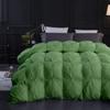1 PC Comforter Set Luxurious Quality Cotton Fill 500 GSM Pinch Pleated Comforter All-Season Silky Soft Comfortable Baffle+Pinch Pleat Comforter Set King/Cal King Size-Moss view 2