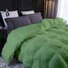 1 PC Comforter Set Luxurious Quality Cotton Fill 500 GSM Pinch Pleated Comforter All-Season Silky Soft Comfortable Baffle+Pinch Pleat Comforter Set King/Cal King Size-Moss view 3