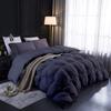 1 PC Comforter Set Luxurious Quality Cotton Fill 500 GSM Pinch Pleated Comforter All-Season Silky Soft Comfortable Baffle+Pinch Pleat Comforter Set King/Cal King Size-Dark Grey view 1