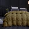 1 PC Comforter Set Luxurious Quality Cotton Fill 500 GSM Pinch Pleated Comforter All-Season Silky Soft Comfortable Baffle+Pinch Pleat Comforter Set Full/Queen Size-Taupe view 2