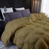 1 PC Comforter Set Luxurious Quality Cotton Fill 500 GSM Pinch Pleated Comforter All-Season Silky Soft Comfortable Baffle+Pinch Pleat Comforter Set Full/Queen Size-Taupe view 3