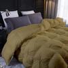 1 PC Comforter Set Luxurious Quality Cotton Fill 500 GSM Pinch Pleated Comforter All-Season Silky Soft Comfortable Baffle+Pinch Pleat Comforter Set King/Cal King Size-Taupe view 3