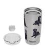 SERENGETI Labrador 20 Oz. Stainless Steel, Vacuum Insulated Tumbler with Spill Proof Lid - 3D Print - Insulated Travel mug for Hot or Cold Drinks (Labrador Black Tumbler) view 4