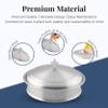 Mayur Exports Communion Ware | Holy Stackable 1 Communion Tray with a Cover & 1 Bread Plate with a Cover for Churches | Stainless Steel - Satin (Matte) Finish view 3