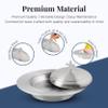 Mayur Exports Communion Ware | Holy Stackable 1 Communion Tray with a Cover & 1 Bread Plate with a Cover for Churches | Stainless Steel - Satin (Matte) Finish view 4