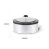 XIANGGUI 1983 Garbage Bin for Kitchen Home Desktop Mini Trash Can Candy Storage Box Ashtray Garbage Box Garbage Storage Bucket Wastebasket Recycling Bin (Color : Gray) view 2