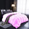 1 PC Comforter Set Luxurious Quality Cotton Fill 500 GSM Pinch Pleated Comforter All-Season Silky Soft Comfortable Baffle+Pinch Pleat Comforter Set King/Cal King Size-Pink view 1