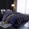 1 PC Comforter Set Luxurious Quality Cotton Fill 500 GSM Pinch Pleated Comforter All-Season Silky Soft Comfortable Baffle+Pinch Pleat Comforter Set Twin/Twin XL Size-Dark Grey view 1