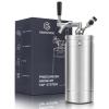 Gancowise 128OZ Mini Keg Growler, Pressurized Home Dispenser System with Self-Closing Design Faucet Keeps Carbonation and Fresh for Homebrew, Craft and Draft Beer view 1
