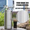 Gancowise 128OZ Mini Keg Growler, Pressurized Home Dispenser System with Self-Closing Design Faucet Keeps Carbonation and Fresh for Homebrew, Craft and Draft Beer view 3