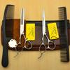YODZ Left Handed Professional Hair Scissors Set 5.5/6.0 Inch, Barbers Hair Cutting Shears Scissors Stainless Steel Hairdressing Styling Tool, for Salon, Barbers Or Home Use,5.5 Inch view 2