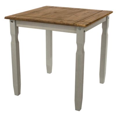 Furniture Dash - Wood Dining Table - Kitchen Table - Corona Wood Dining Table - 29.53" W, 29.53" D, 29.72" H - 26.44lb (Gray)