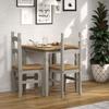 Furniture Dash - Wood Dining Table - Kitchen Table - Corona Wood Dining Table - 29.53" W, 29.53" D, 29.72" H - 26.44lb (Gray) view 2