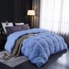 1 PC Comforter Set Luxurious Quality Cotton Fill 500 GSM Pinch Pleated Comforter All-Season Silky Soft Comfortable Baffle+Pinch Pleat Comforter Set Oversized Queen Size-Light Blue view 1