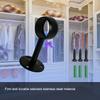 Aopin Curtain Closet Rod Brackets with Matte Black Finish 32mm / 1-1/4" Ceiling Mount Brackets Curtain Rod End Supports Flange Rod Holder Brackets Stainless Steel, Closet Pole Socket Brackets 4 Pcs view 4