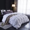1 PC Comforter Set Luxurious Quality Cotton Fill 500 GSM Pinch Pleated Comforter All-Season Silky Soft Comfortable Baffle+Pinch Pleat Comforter Set Oversized Queen Size-White view 1