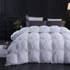 1 PC Comforter Set Luxurious Quality Cotton Fill 500 GSM Pinch Pleated Comforter All-Season Silky Soft Comfortable Baffle+Pinch Pleat Comforter Set Oversized Queen Size-White view 2