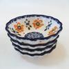 Ceramic Polish Hand-painted Tableware Underglaze Ceramic Bowl Rice Bowl Love Plate Orange Blossom Series Wavy Lace-C view 1
