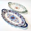 Polish style ceramic tableware household dishes and dishes lace large fish plate rice bowl binaural lace disc-B view 3