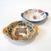 Nordic tableware ceramic fruit salad bowl creative dessert bowl steamed bowl personality household binaural soup bowl wonderland rabbit-H view 1