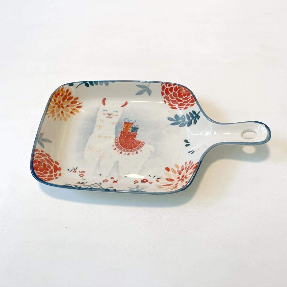 Bakeware Ceramic Handle Household Dish Plate Oven Nordic Tableware Breakfast Plate Deer Rabbit Brown Bear Series-F