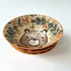 Nordic style tableware ceramic rice bowl underglaze color household rice bowl cartoon free deer brown bear-C view 1