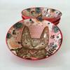 Nordic style tableware ceramic rice bowl underglaze color household rice bowl cartoon free deer brown bear-C view 4