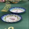 Ceramic Polish hand-painted tableware Underglaze ceramic bowl rice bowl love plate bridge girl wave lace-A view 3