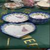 Ceramic Polish hand-painted tableware Underglaze ceramic bowl rice bowl love plate bridge girl wave lace-A view 4