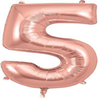 OAKTREE UK 603554 Oaktree 34" Number 5 Rose Gold