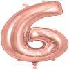 OAKTREE UK 603561 Oaktree 34" Number 6 Rose Gold view 1