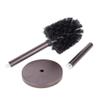 JS Jackson Supplies Sleek Toilet Brush and Holder with Metal Handle - Bronze view 2