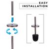 JS Jackson Supplies Sleek Toilet Brush and Holder with Metal Handle - Bronze view 4