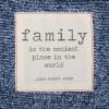 DEMDACO Family Together Time Periwinkle Blue Mega 60 x 120 Fleece Fabric Foot Pocket Throw Blanket view 4