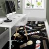 Barber Pole Barber Tools Black Full Size Area Rug for Living, Dinning, Bedroom, Kitchen, Nursery, Floor Carpet Yoga Mat view 3