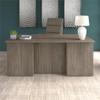 Bush Business Furniture Office 500 72W x 36D Executive Desk in Modern Hickory view 2