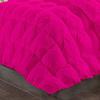 100% Organic Cotton 1 Pc Pinch Pleated Comforter With 2 Decorative Pillow Shams 500 GSM Ultra Soft, Fluffy, Lightweight Comforter For All Season King|Hot Pink |3 PC-Pinch Pleat Comforter Set view 4