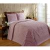 Better Trends 3 Pieces Set Chenille Bedspread Full/Double Size 100% Cotton Chenille Bedding Lightweight Medallion Pattern Bedroom Decor Rio Collection view 1