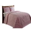 Better Trends 3 Pieces Set Chenille Bedspread Full/Double Size 100% Cotton Chenille Bedding Lightweight Medallion Pattern Bedroom Decor Rio Collection view 2