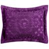 Better Trends Stylish Plush Twin Bedding Set, Plum 100% Cotton Tufted Medallion Pattern Soft & Luxurious Feel, Perfect for Gifting and All Seasons, Machine Washable, 2 Pieces - Rio Collection view 3