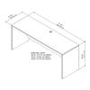 Bush Business Furniture Office 500 Credenza Desk, 72W x 24D, Modern Hickory view 3
