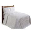 Better Trends 2 Pieces Set Chenille Bedspread Twin Size 100% Cotton Chenille Bedding Lightweight Medallion Pattern Bedroom Decor Rio Collection view 2